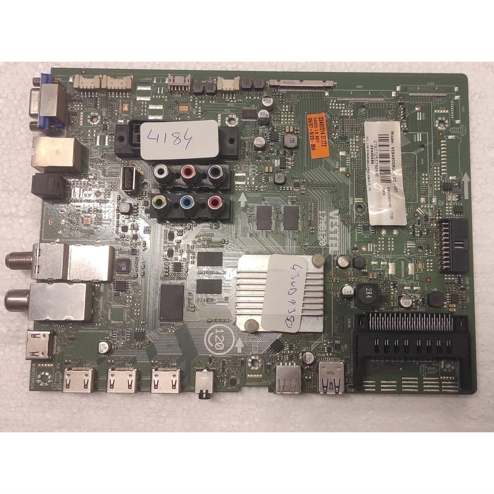 Vestel 43ud9350 Anakart, 23409314, ves430Qnul-2d-u01Vestel 43ud9350 Anakart, 23409314, ves430Qnul-2d-u01