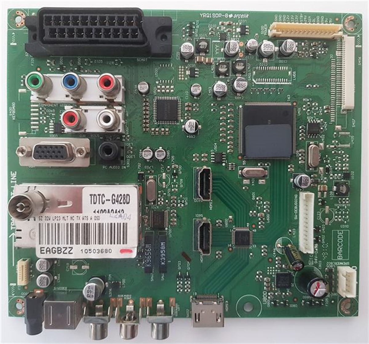 YRQ190R-8, 7MK DZZ, A86IZZ, SZ 32W SS32A, 82-203 3HD, LTA320AP06,  ARCELIK MAİN BOARD