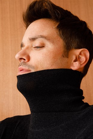 Мужской Базовый свитер с круглым вырезом темно-Пепельно-серый