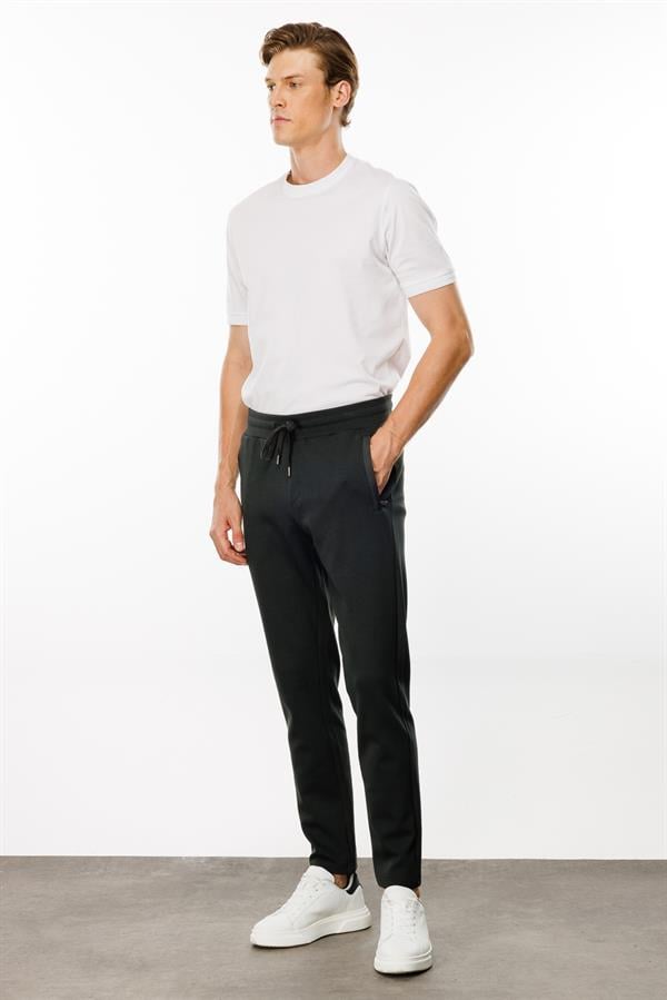 Erkek Cebi Kapitone Eşofman Altı Haki