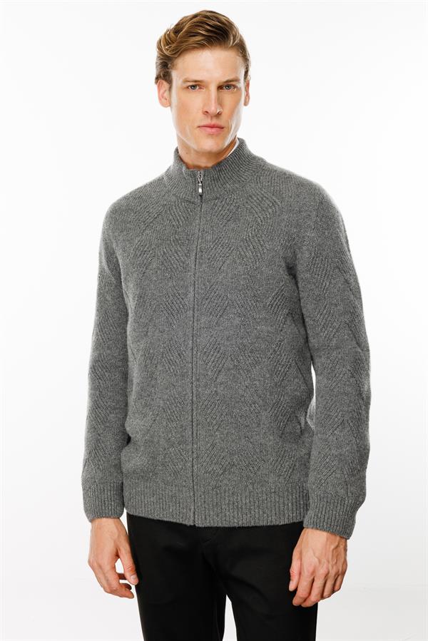 Мужская шерстяная куртка с рисунком Копченый