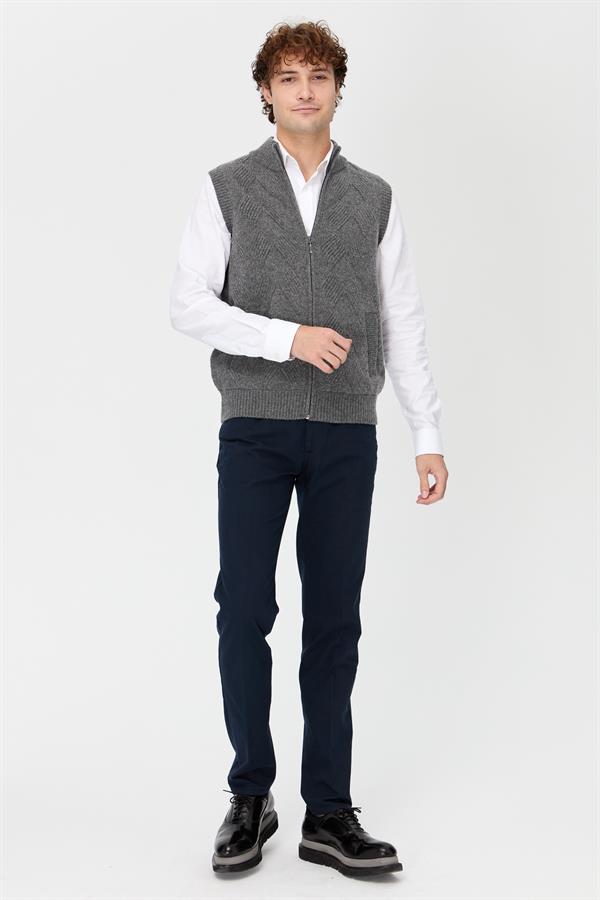 Мужской шерстяной жилет с рисунком Копченый