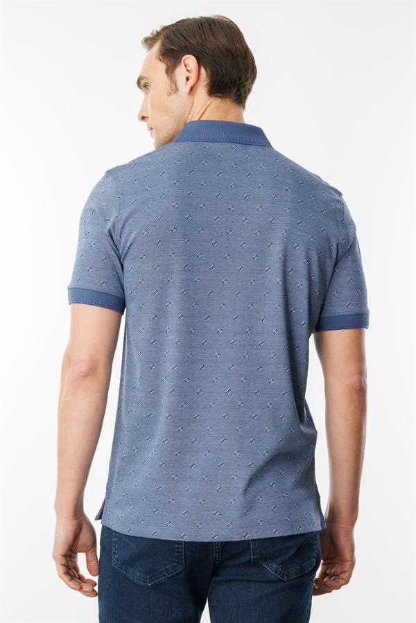 Erkek Fermuarlı T-shirt Lacivert