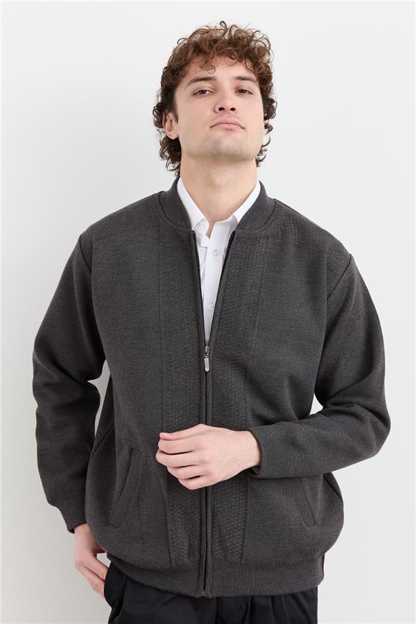 Мужское шерстяное пальто на подкладке