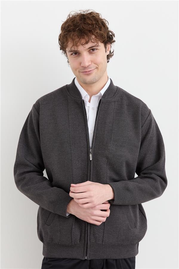 Мужское шерстяное пальто на подкладке