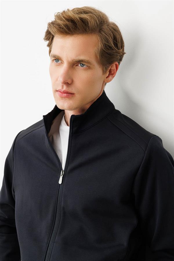 Erkek Hakim Yaka Eşofman Üstü K.Lacivert