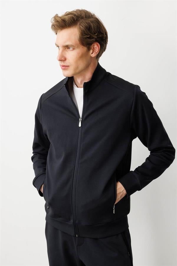 Erkek Hakim Yaka Eşofman Üstü K.Lacivert