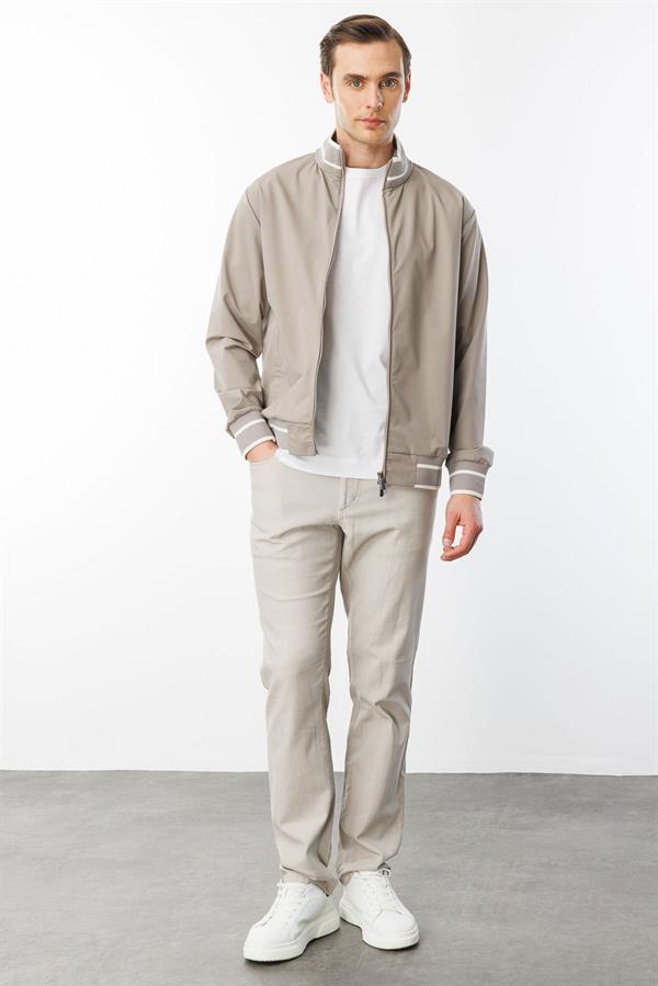 Erkek Hakim Yaka Mont Bej