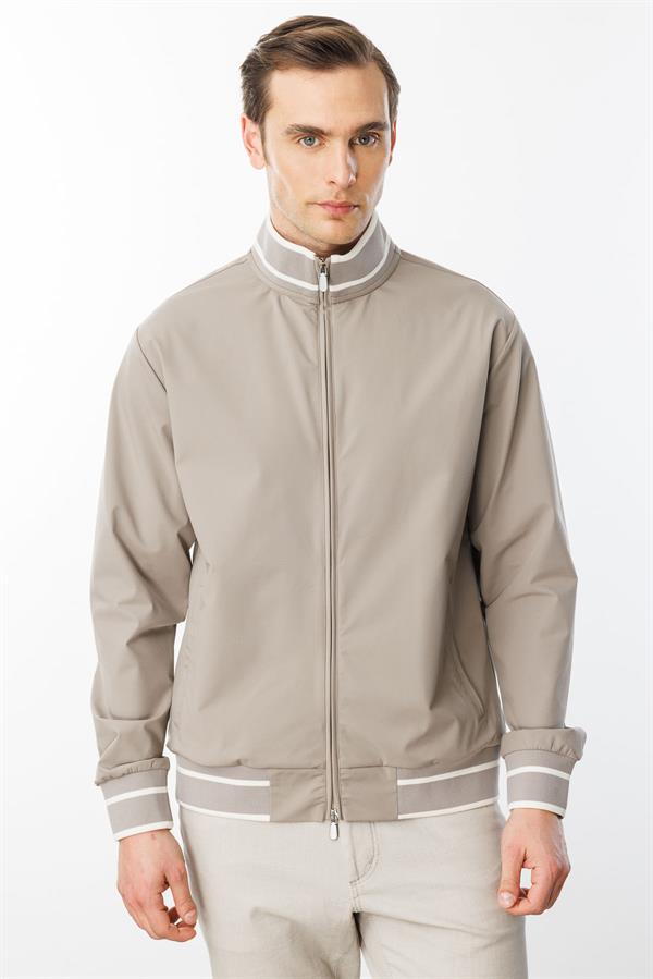 Erkek Hakim Yaka Mont Bej