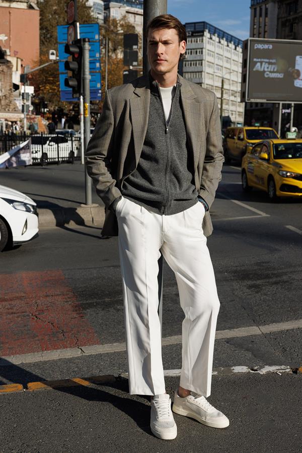 Мужская шерстяная куртка копченый