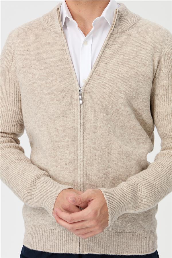 Мужская шерстяная куртка бежевый