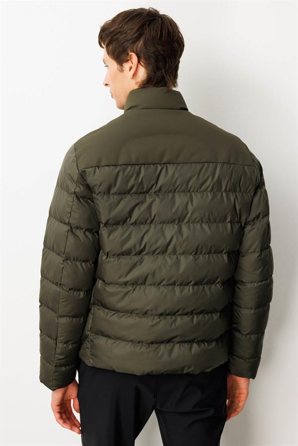 Erkek Kapitone Şişme Mont Haki