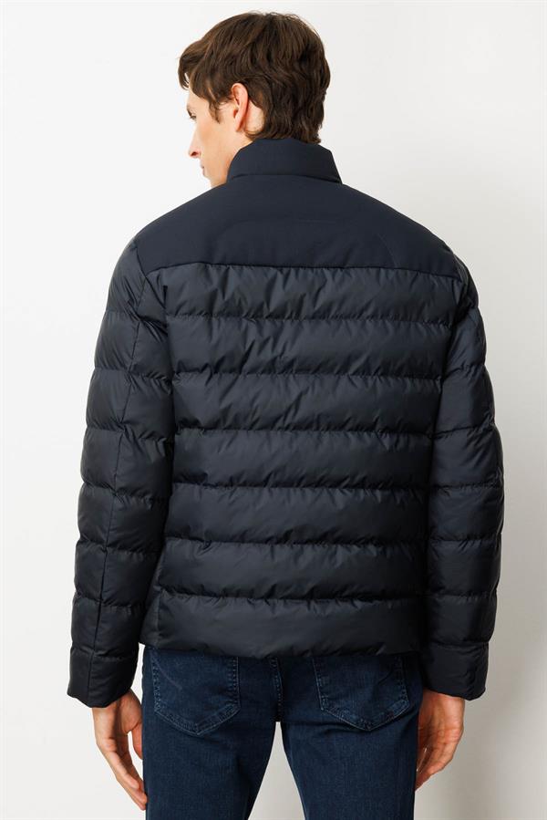 Erkek Kapitone Şişme Mont Lacivert