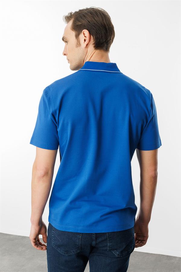 Erkek Polo Yaka Merserize T-shirt A.Saks