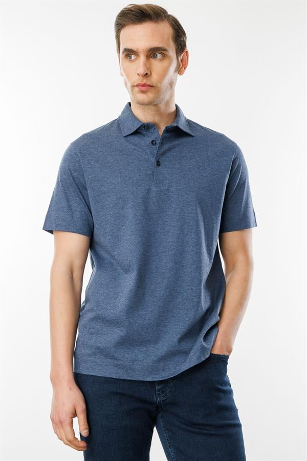 Erkek Polo Yaka Merserize T-shirt Parlement