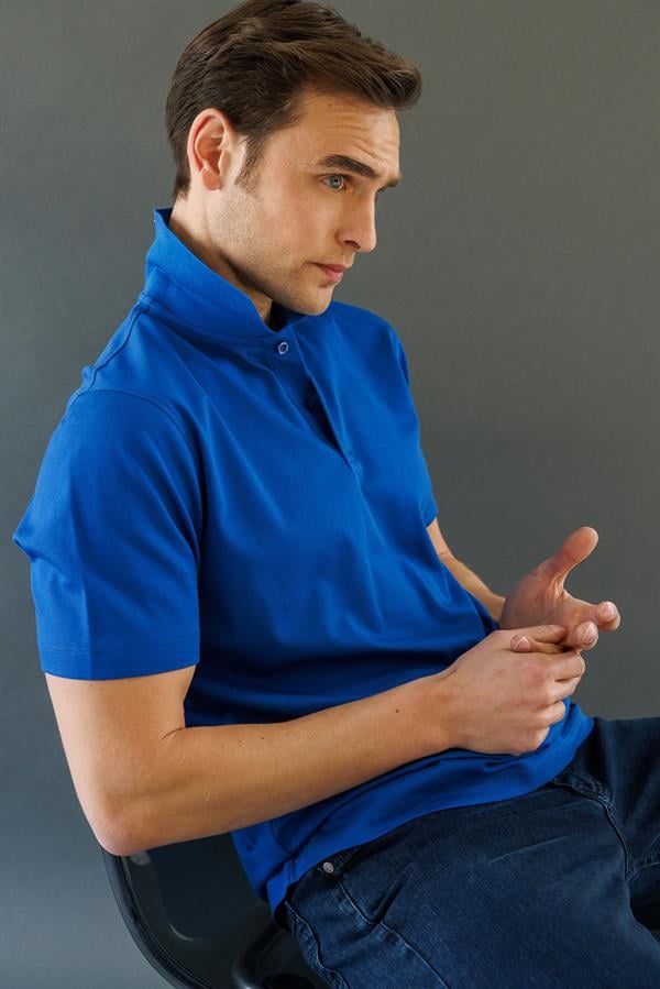 Erkek Polo Yaka Pike Merserize T-shirt A.Parlement