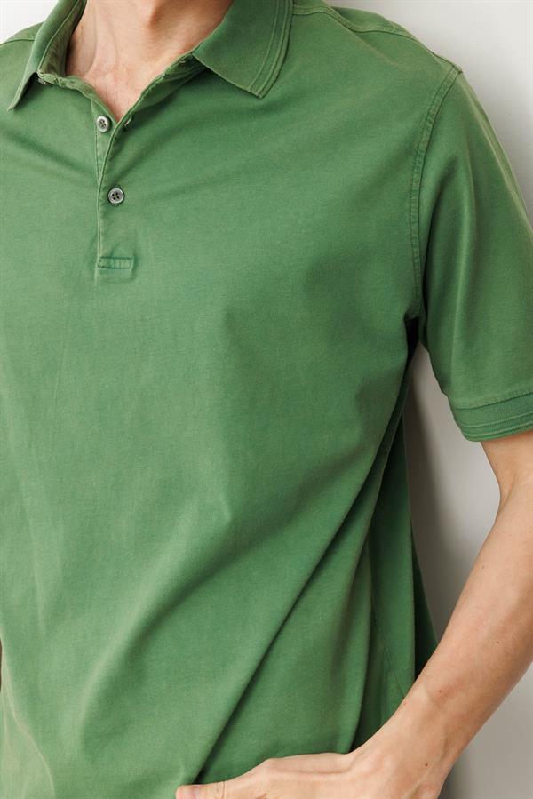 Erkek Polo Yaka T-shirt A.Yeşil