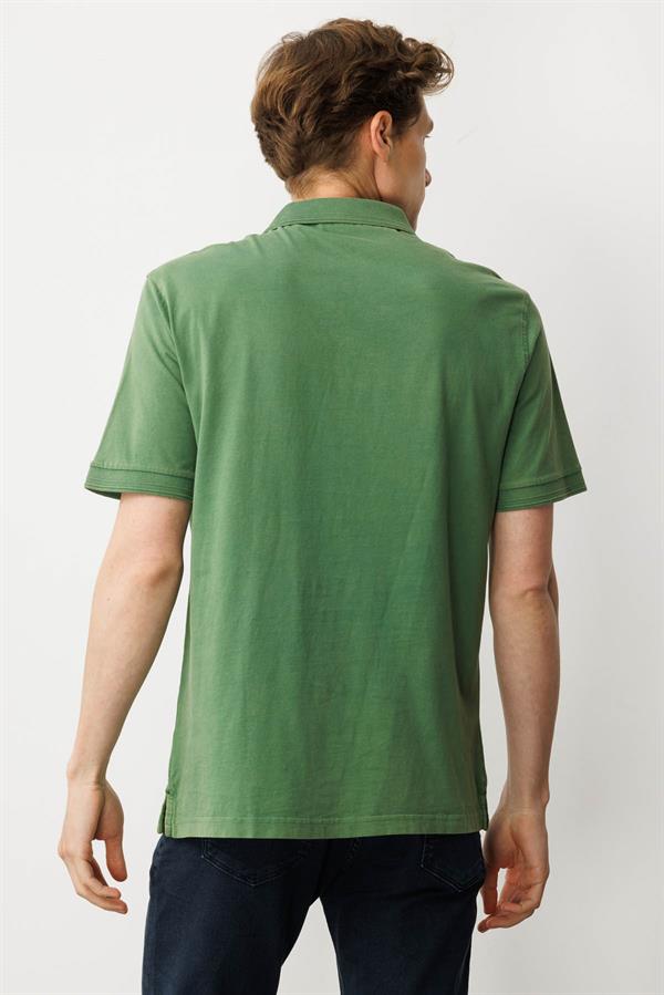 Erkek Polo Yaka T-shirt A.Yeşil