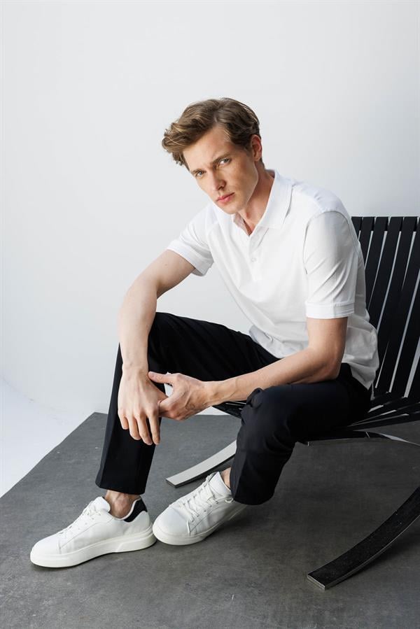 Erkek Polo Yaka T-shirt Beyaz