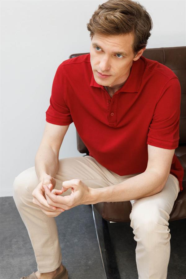 Erkek Polo Yaka T-shirt Kırmızı