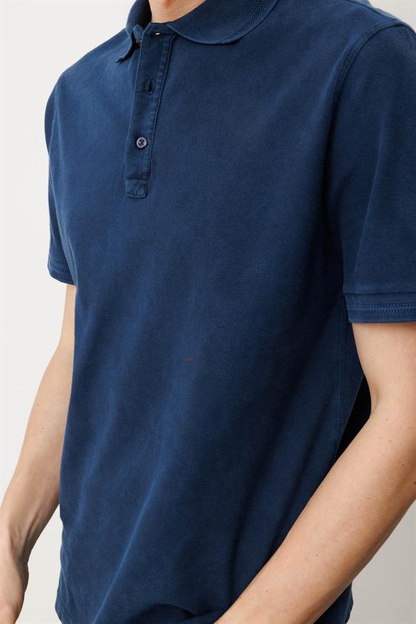 Erkek Polo Yaka T-shirt Lacivert