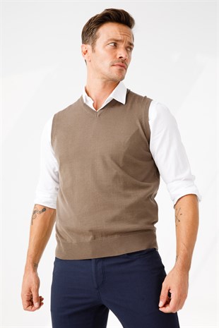 Мужской трикотаж Свитер темно-коричневый