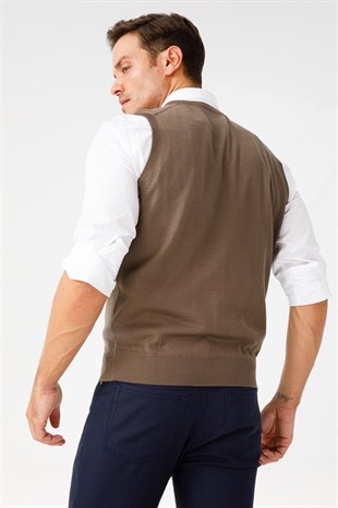 Мужской трикотаж Свитер темно-коричневый