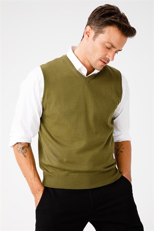 Мужской трикотаж Свитер Хаки