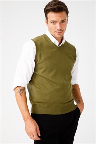 Мужской трикотаж Свитер Хаки