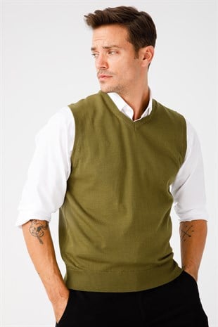 Мужской трикотаж Свитер Хаки