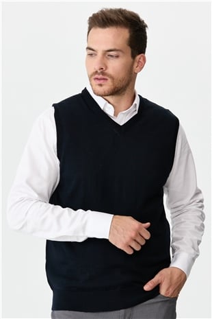 Мужской трикотаж Свитер ТЕМНО-СИНИЙ