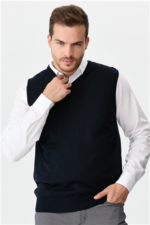 Мужской трикотаж Свитер ТЕМНО-СИНИЙ