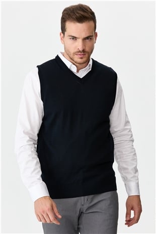 Мужской трикотаж Свитер ТЕМНО-СИНИЙ