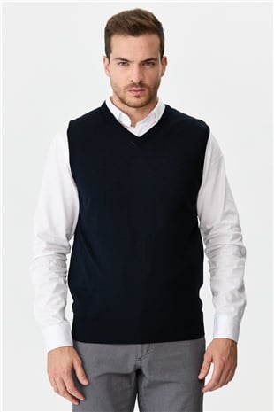 Мужской трикотаж Свитер ТЕМНО-СИНИЙ