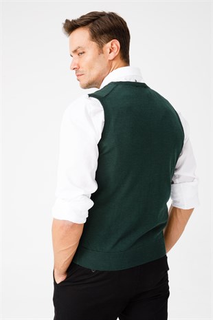Мужской трикотаж Свитер темно-зеленый