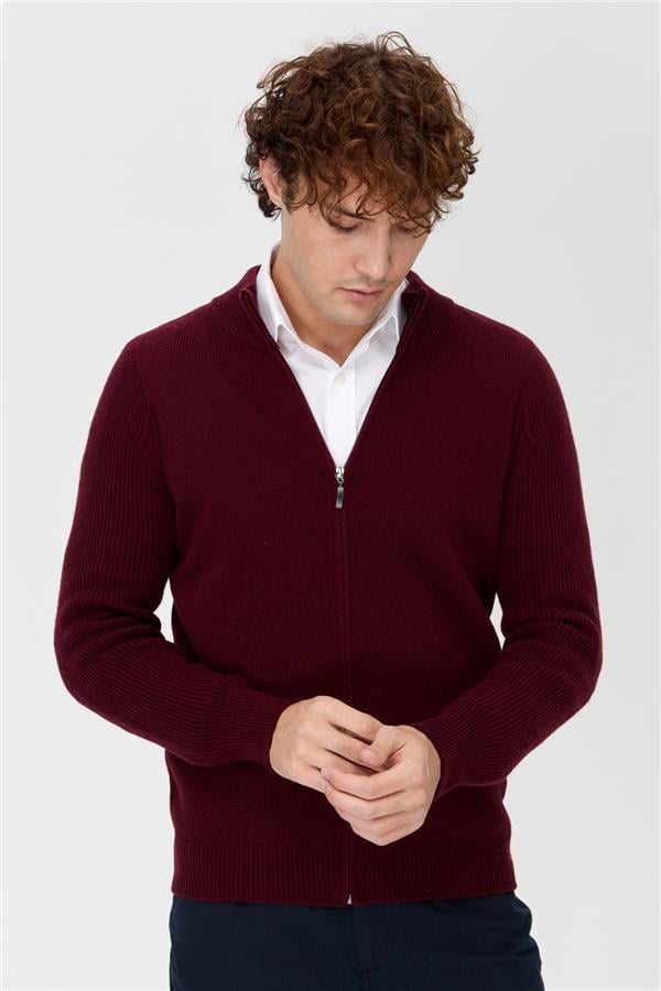 Мужская шерстяная куртка Бургундия