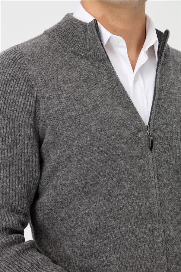 Мужская шерстяная куртка копченый