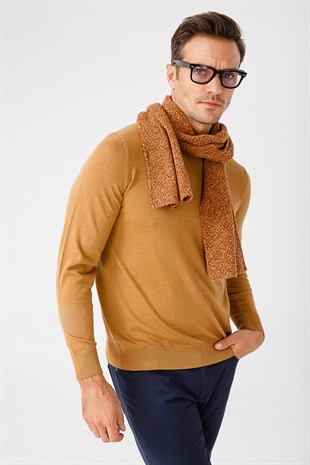 Мужской шерстяной шарф ПУРПУРНАЯ ГОРЧИЦА