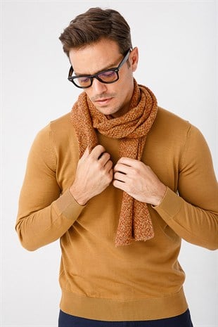 Мужской шерстяной шарф ПУРПУРНАЯ ГОРЧИЦА