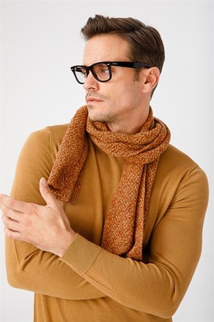 Мужской шерстяной шарф ПУРПУРНАЯ ГОРЧИЦА