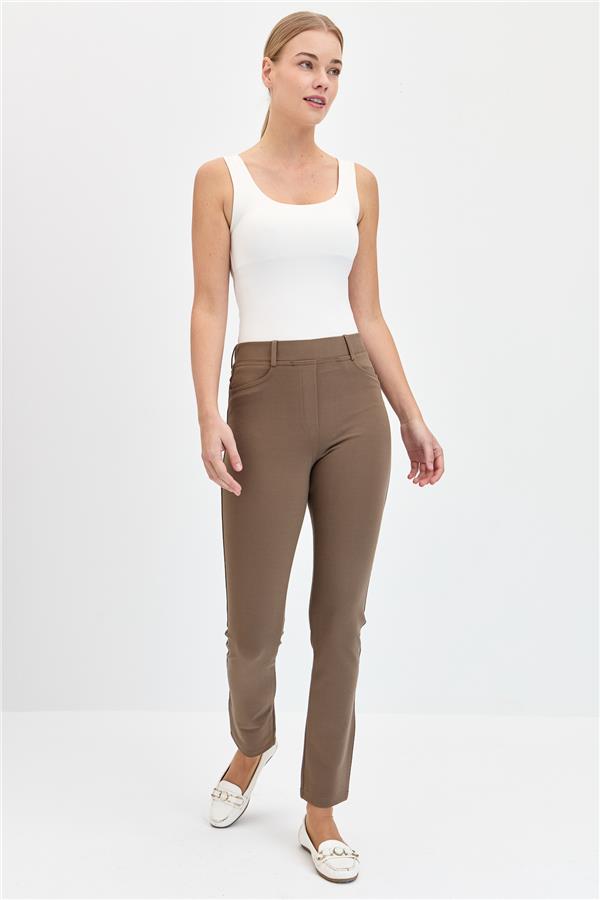 Женские брюки-леггинсы с 5 карманами