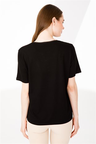 Женская блузка черная