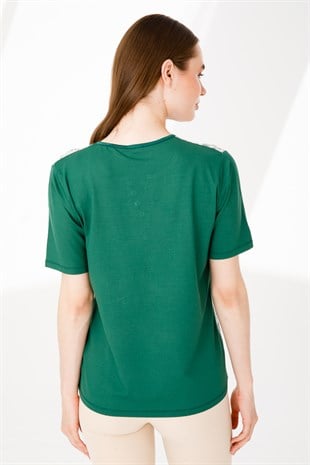 Женская блузка зеленая