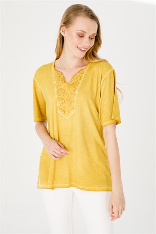 Womens Blouse Yellow