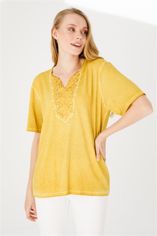 Womens Blouse Yellow