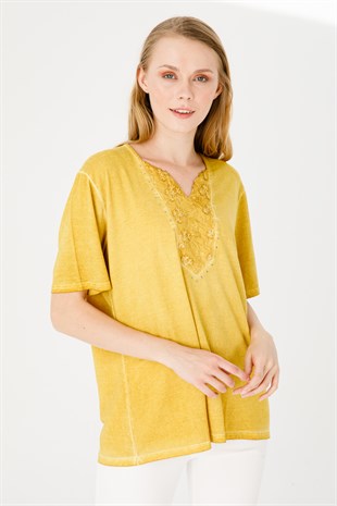 Womens Blouse Yellow