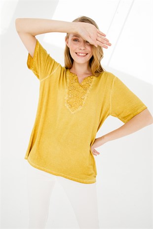 Womens Blouse Yellow