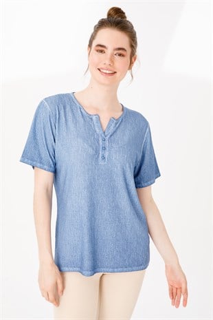 Womens Blouse Blue