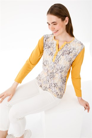 Женская блузка желтая