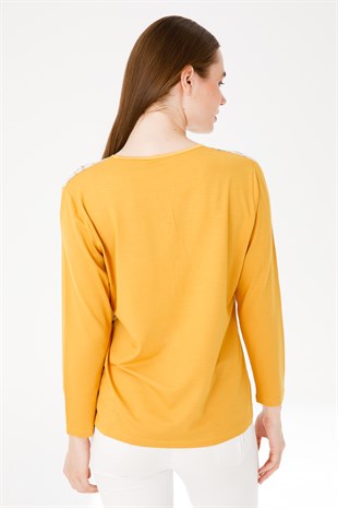 Женская блузка желтая